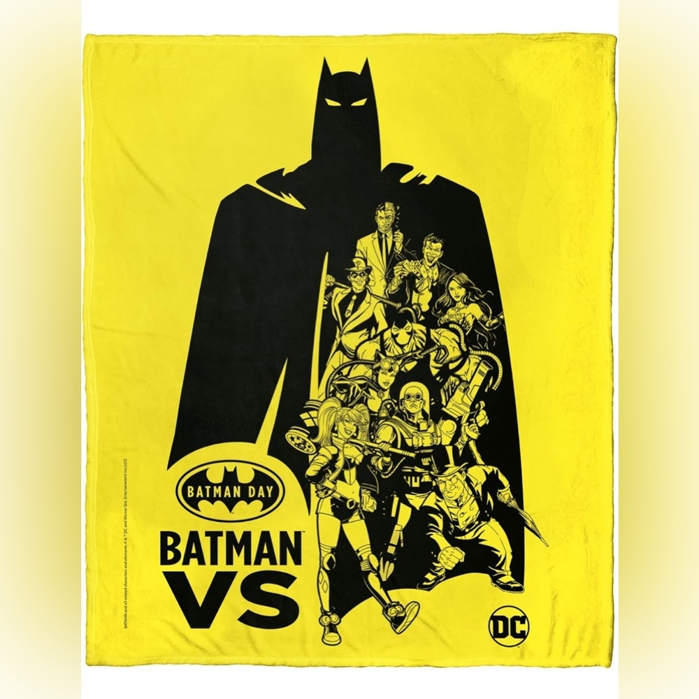 Northwest DC - Batman Silk Touch Throw Blanket, 50" x 60", Batman Versus